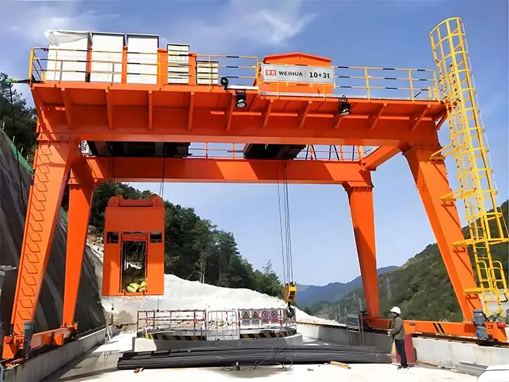 Mining Vertical Shaft Gantry Crane